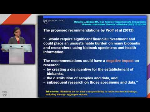 Disclosing Genomic Incidental Findings: A Researcher's Perspective - Gloria Petersen, Ph.D.