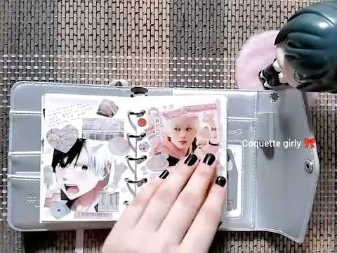 M5 Rosy Posy Binder Anime Journal Flip Through 🎀 #journal #journalwithme #rosyposy #anime