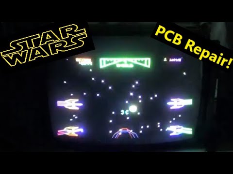 1983 Atari "Star Wars" Color Vector PCB Set Repair  -  01\02\22