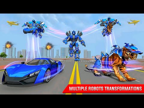 Police Tiger Robot Transform Games - Robot Car Transportation Game - Android Gameplay
