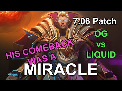 Miracle Invoker | Personal comeback | Liquid vs OG @ Epicenter 2017 - 7.06 Full Game