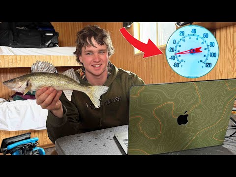 Luxury Red Lake Ice Fishing in -40 Degrees!