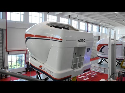 China's homemade Airbus A320 NEO full-motion flight simulator