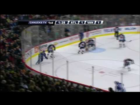 Canucks Vs Thrashers - Daniel Sedin 2-1 Goal - 12.10.09 - HD