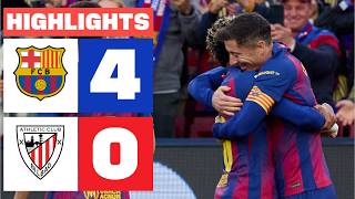 Download lagu FC BARCELONA 4 - 0 ATHLETIC CLUB | HIGHLIGHTS LALIGA EA SPORTS mp3
