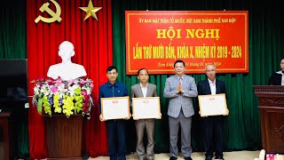 Ủy ban MTTQ Việt Nam thành phố Tam Điệp tổ chức Hội nghị lần thứ lần thứ 14,  khóa X, nhiệm kỳ (2019-2024) tổng kết công tác Mặt trận năm 2023; triển khai phương hướng, nhiệm vụ năm 2024.