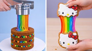 🌈 RAINBOW CHOCOLATE CAKE 💖 Fun Dessert Recipes to Try