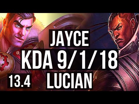 JAYCE vs LUCIAN (MID) | 9/1/18, 1.7M mastery, 1000+ games, Dominating | KR Challenger | 13.4