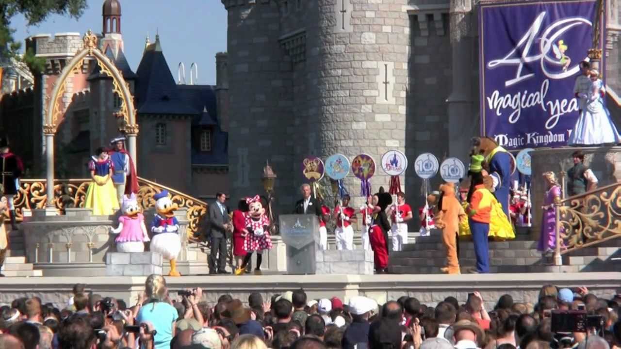 Magic Kingdom 40th Anniversary Ceremony