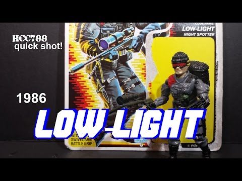 HCC788 quick shot! 1986 LOW-LIGHT! Vintage G.I. Joe toy!