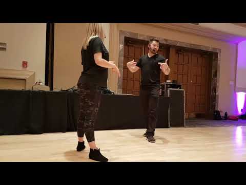 Ben & Victoria - Kick-Ball Change, Swivel Hitches out of Push Break and Lazy Tuck