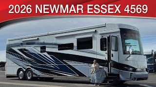 A preview image of the linked video showcasing 2026 Newmar Essex 4569