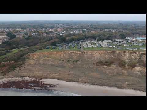 Highcliffe and Barton-on-Sea cliff erosion vs protected shoreline