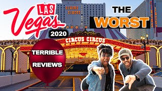 LAS VEGAS | WORST Reviewed CHEAP Hotels &amp; Motels on the Las Vegas Strip