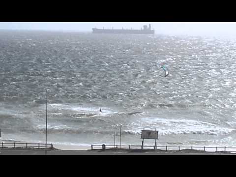 Kite Surfer in 40 knots wind