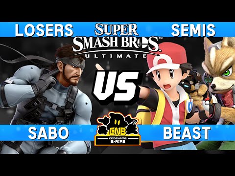 Smash Ultimate Tournament Losers Semis - Sabo (Snake) vs Beast (PT / Fox) - CNB 201
