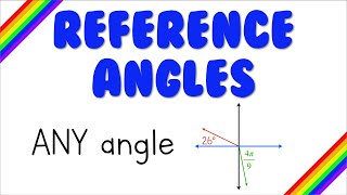 How to Find the Reference Angle of ANY ANGLE | Reference Angles Made Easy