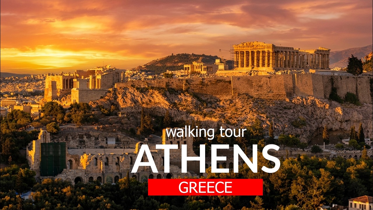 Athens, Greece 🇬🇷 | Walking Tour Through the Ancient Heart of the City | 4K 60 fps