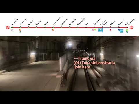 Barcelona Metro Line 9 1st Person POV