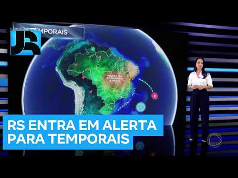 Previsão do Tempo: RS entra em alerta para temporais, alagamentos e risco de tornados