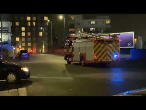 *LIFE RISK* Manchester Central's pump + TL turnout - Greater Manchester Fire and Rescue Service