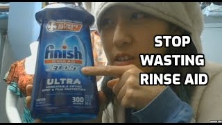 How to Pour Rinse Aid without Spilling