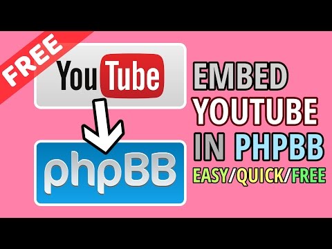 How to Embed YouTube in phpBB using Videos Links Only