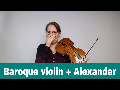 Baroque violin practice: Bach + Alexander Technique (20:16 - music)