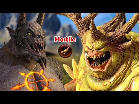 Kugath Plaguefather Unfriendly Diplomacy Lines To Daemon Prince - Total War Warhammer 3