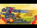 TANQUE De GUERRA Tanque Ataca O Trem Caminhao Desenhos Animados Carros Animados