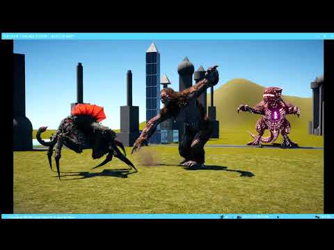 Far Cry® 5 Arcade Editor - King Blood Dragon & Zombie Bigfoot vs Arachnid Scout Elite