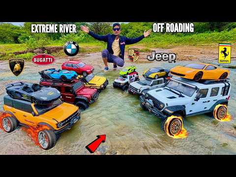 RC Traxxas 4X4 Offroad Car Rescue Super Car From Floating River - Chatpat toy TV