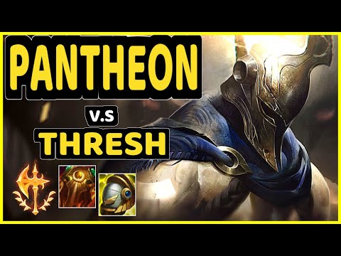 T1 FAKER (PANTHEON) vs THRESH - BOTTOM SUPPORT GAMEPLAY - KR Ranked GRANDMASTER