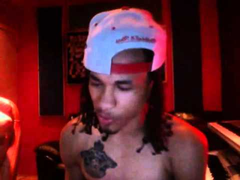 Spectacular in studio rapping his verse to Chris Brown - Wet The Bed [Remix]