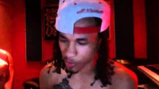 Spectacular in studio rapping his verse to Chris Brown - Wet The Bed [Remix]