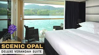 Scenic Opal | Deluxe Balcony Suite Walkthrough Tour & Review 4K | Scenic River Cruises