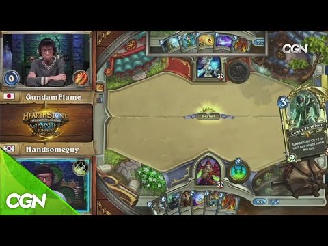 [2016.10.03] 4강 Handsomeguy vs GundamFlame - 하스스톤 APAC 하계 월드챔피언십 2016