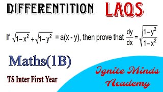 Differentiation Laqs|Question 01|Most Important|Maths 1b|TS inter 1st year|Abdul Qayyum