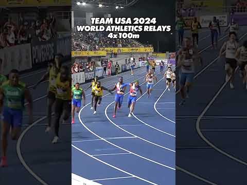 Team USA 4x100 World Relays Olympic Qualifier WIN