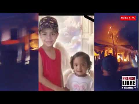Tnt Albeiro Martínez  - Incendio cobró la vida de dos menores en Tauramena