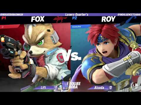 Lift (Fox) v Alsoda [Inosuke] (Joker, Roy) Loser's Quarters Boujee Boba Tourney 3 SSBU