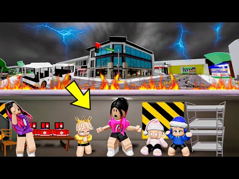 SOBREVIVEMOS A TEMPESTADE DEVASTADORA EM BROOKHAVEN DENTRO DE UM BUNKER POR 24 HORAS