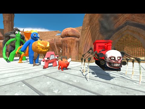 Choo Choo Charles ARENA DEATH RUN - Animal Revolt Battle Simulator