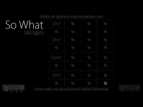 So What (140 bpm) : Jazz Backing track