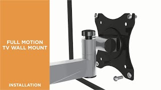 How to Install Aluminum Articulating TV Wall Mount-LDA18-111