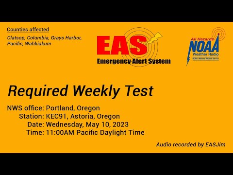 EAS #770: NWR Required Weekly Test- May 10, 2023- 11:00AM PDT