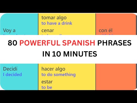 Learn 80 Spanish Phrases in 10 Minutes - Fast & Easy Way to Speak Spanish