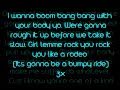 Mohombi - Bumpy Ride + Lyrics 