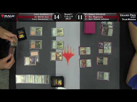 Magic the Gathering GP Detroit 2018 Round 3 Team Modern