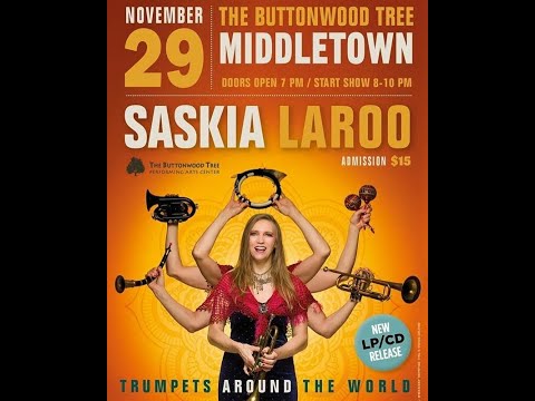 Saskia Laroo & Band - Trumpets around the World concert @ The Buttonwood Tree - Middletown, CT - US